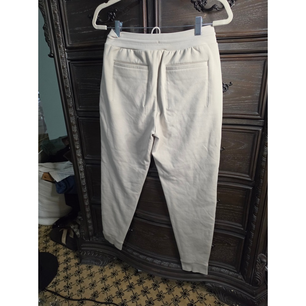 Athleta Whisper Featherless Quilted Joggers Beige Tan Size 4 Insulated Pants - Picture 2 of 6